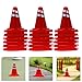 Toddmomy Traffic Roadblocks Simulation Table Props Miniature Road Cone Signs Educational Toy for Kids Lightweight Durable 1.14X1.06X1.06 Inch