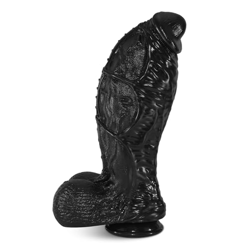 Image of Huge Thick Dildo Adult Toys 3.7'' Diameter, 10.8'' Big Fat Giant Dildos Butt Plug Sex Toy for Anal Stretcher, Realistic Analdildo for Advanced Player P Spot Stimulation