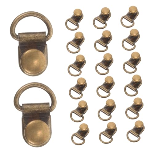 Healeved 20Pcs Decorative Boot Lace Hooks Durable Eyelet Connectors for Hiking Mountaineering and DIY Wallets Boot Repair Accessories for Outdoor Activities