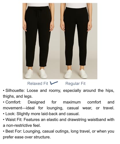 Image of Alan Jones Clothing Women Relax Fit Ankle Length Trouser Jogger | Casual Lounge & Travel Wear