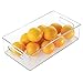 iDesign Stackable Fridge Bin - Storage Bin for Freezer or Pantry, Set of 3, Clear, Made in USA