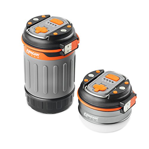 Wagan 4302 Camplites 3000Mah Rechargeable 220Lm Usb Led Camping Lantern Light Flashlight 2 Hanging Hooks 3 Lighting Options High/Low/Sos For Camping, Hiking, Emergencies, Power Outage #TOP7
