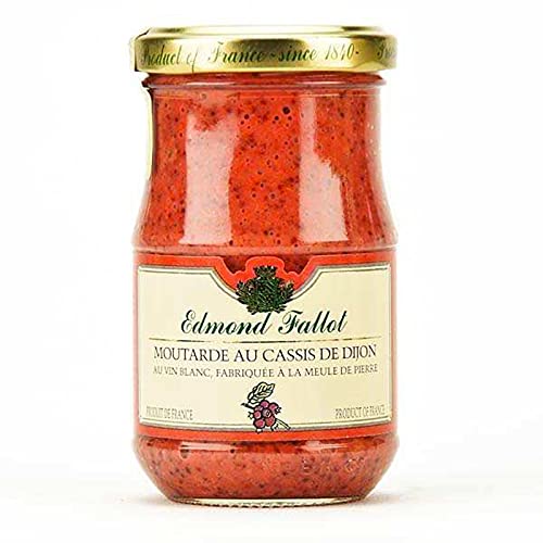 Moutarde de Dijon au cassis, fallot, 205gr Cover