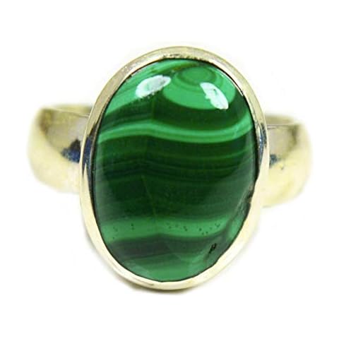 55Carat Customisable Malachite Silver Ring Cover