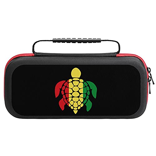 Rasta Turtle Travel Carrying Case for Nintendo Switch Shockproof Portable Protective Travel Pouch Bag