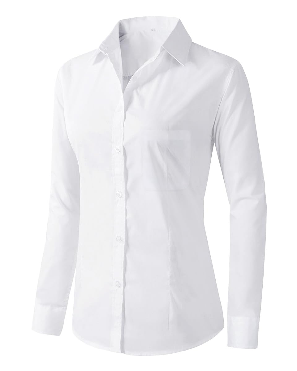 Friptspyg Bluse Damen Langarm Elegant Hemdbluse Lässiges Langbluse V-Ausschnitt Oversize Bluse Oberteile Tops mit Tasche