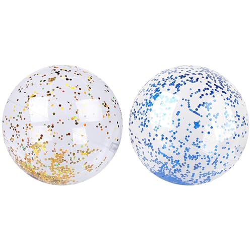 YEWCEP 2 Stück Wasserball, Wasserball Aufblasbar, Pool Spielzeug, Baby Ball, Schwimmbad Spielzeug, Sommeraktivitäten Im Freien, Wasserspiele, Schwimmbad-Strandparty, Kinder-Pool-Tauchbälle 40cm