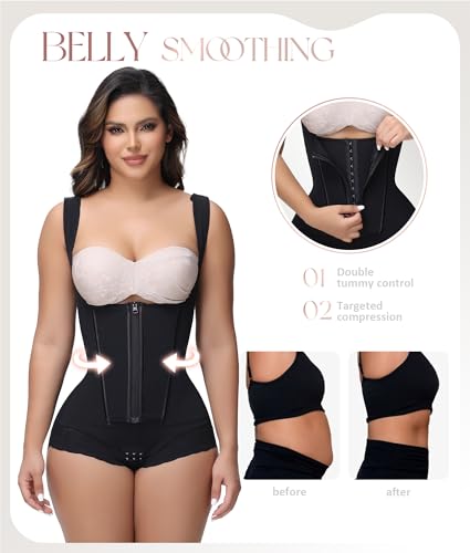 Image of M MYODRESS Shapewear For Women Tummy Control Fajas Colombianas Moldeadoras Body Shaper Post Surgery Compression Garment