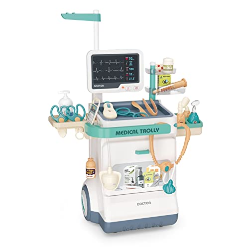 Doctor Kit for Kidsï¼ŒPretend Medical Station Toy Setï¼ŒToy Medical Kit for Kidsï¼Œ24 Pcs Deluxe Pretend Play Medical Kit Toyï¼ŒDoctor Play Set for Kidsï¼ŒRole Play Gift for Toddlers. (660-90)