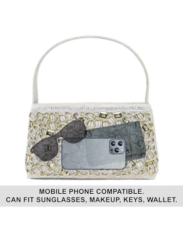 Image of Peora Malti Color Clutch Purses for Women Handmade Evening Handbags Bridal Clutch