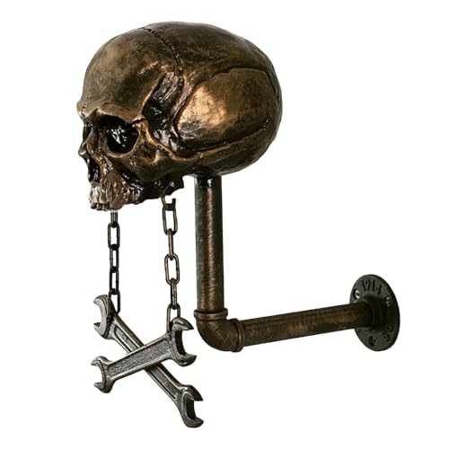 Soporte para cabeza de calavera para decoración de pared, el regalo perfecto para moteros