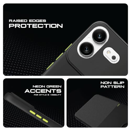 Image of AIBEX Premium Back Cover Case Compatible for Nothing 4B 5G | Scratch & Drop Tested Shockproof Matte Texture Case with Soft Microfibre Lining | Slim Fit Cover with Anti-Scratch - Black