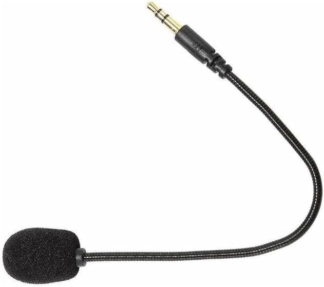 Black Headset Microphone Adjustable 360 Degrees Bendable Jack Headphone Controller Z5a5 Combined 3.5mm Game Gaming Mic to Mic PC Game Headsets