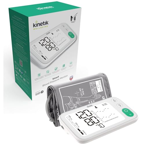 Kinetik Wellbeing Smart Blood Pressure Machine - Bluetooth Arm Bl...