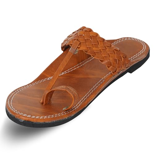 Image of DFR Ethnic Sandals For Boys Men, Comfortable Men's Rajasthani Slipper Chappals