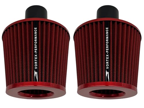 Dual Cone Intake Cold Air filters for BMW N54 335i 335xi E90 E92 E91 E93 RED V3