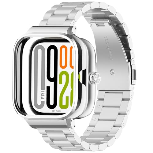 [ROBANDOO] For Xiaomi Redmi Watch 5 ��p�o���h �ی�t���[����̌^ ���v�o���h ���� �x���g���d�x �����x���g ���������\ �H��t�� (�V���o�[)