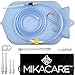 Mikacare Enema Bag Kit Clear Non-Toxic Silicone. for Coffee and Water Colon Cleanse. 6 Foot Long Hose, BPA and Phthalates Free, 6 Tips 3 Quart