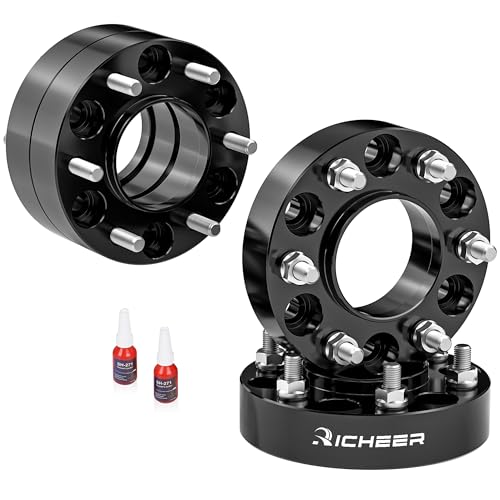 Image of Richeer 1.5 inch 6x5.5 Hubcentric Wheel Spacers for Silverado Sierra 1500