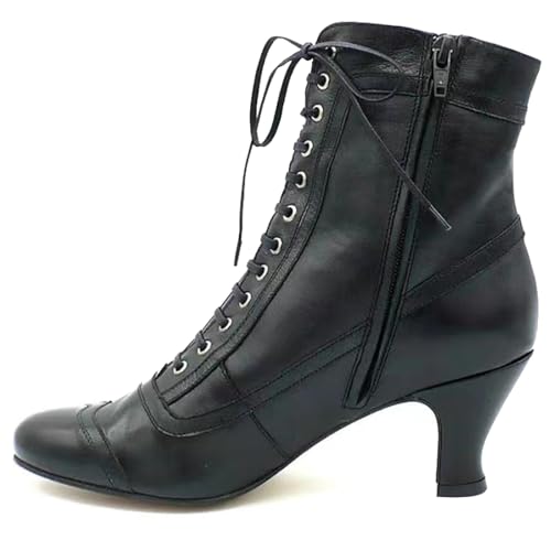 Talon de chaton confortable sur des bottines pour marcher sans douleur