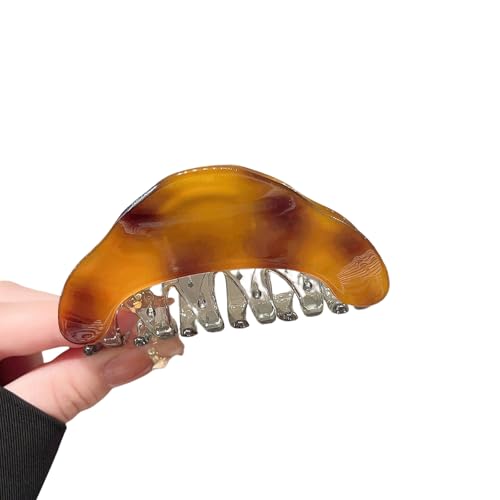 幾何学的な琥珀髪の爪飛散防止ポニーテールホルダークランプ日常着スタイリングツール女性ガールノンスリップ三角爪