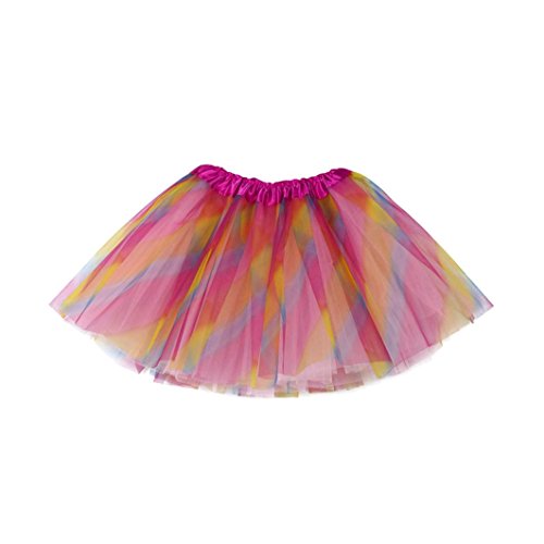Falda niña Vestido Princesa niña bebé Linda Faldas de Ballet de tutú sólido para niñas Faldas de Fiesta Vestir (Multicolor, 3-10 años)