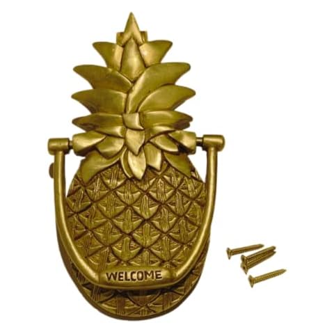 Star Rose Accents Solid Brass Pineapple Door Knocker Cover
