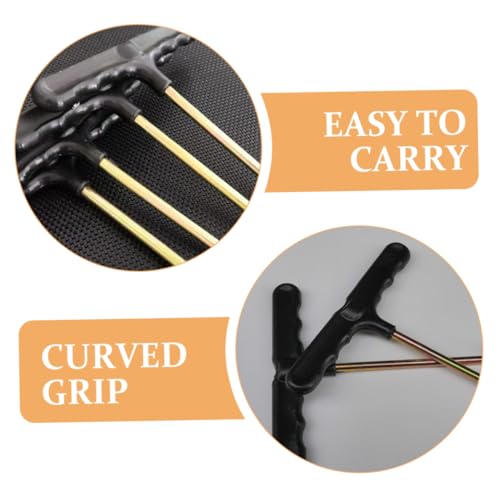 balacoo 10Pcs Portable Shoelace Tighteners Durable Hockey Skate Pullers Professional Lace Hooks for Ice Skates Boots More Versatile Easy to Use and Lace Tools
