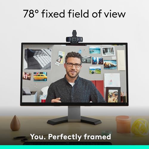 Logitech C920e HD 1080p Mic-Enabled Webcam, Certified for Zoom, Microsoft Teams Compatible, TAA Compliant - Image 4