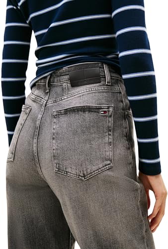Tommy Jeans Damen Mom UH TPR Bi0177 Dw0dw20648 Zugeschnitten, Denim (Denim Grey), 30W / 34L EU – Ansicht 4