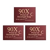 3 Bars JENNIE MOON C 90X Moonlight Facial Soap 160g – 20 Natural Oils, Avocado Complex, Amino Acids, Niacinamide, Vitamin C & E, Glutathione, Hyaluronic Acid