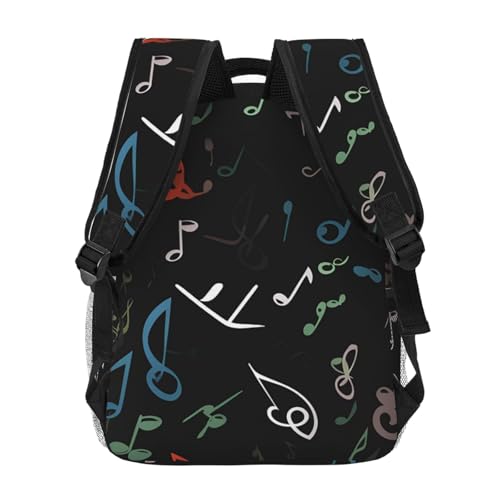 Casual Backpack for Women Men Music Note Lightweight Daypack Large Capacity Nurse Bag4