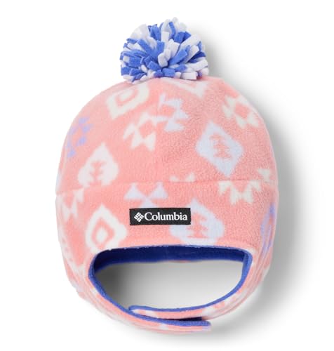Columbia Youth Frosty Trail II Earflap Beanie, Hot Coral Hinterland, S/M - image 1