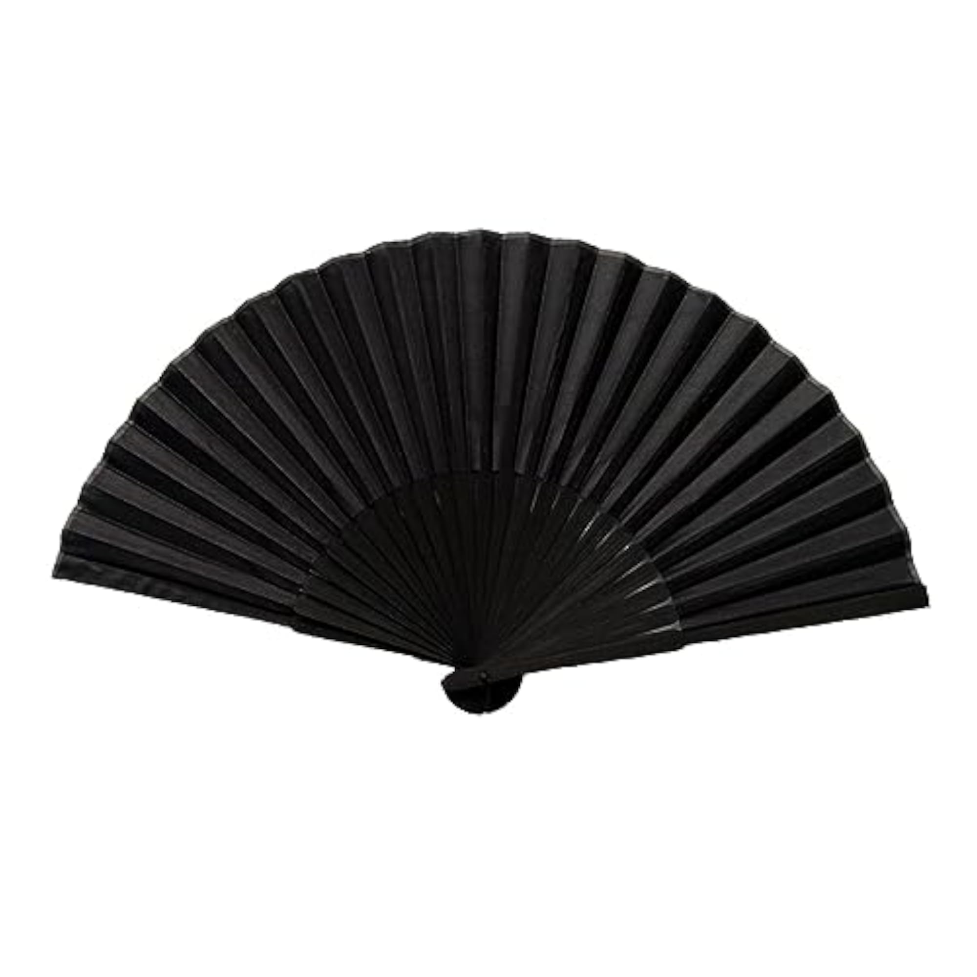 Black Hand Fan Bamboo Hand Fan for Carnival