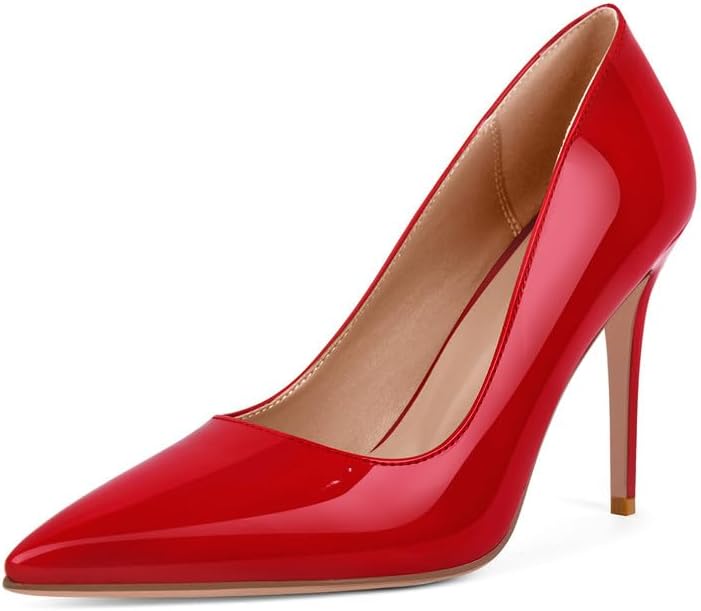 Women's Stiletto High Heels Pumps for Women-4IN Pointed Toe Classic Pumps for Dress Party Wedding Evening Date Night Sexy Slip-On Shoes