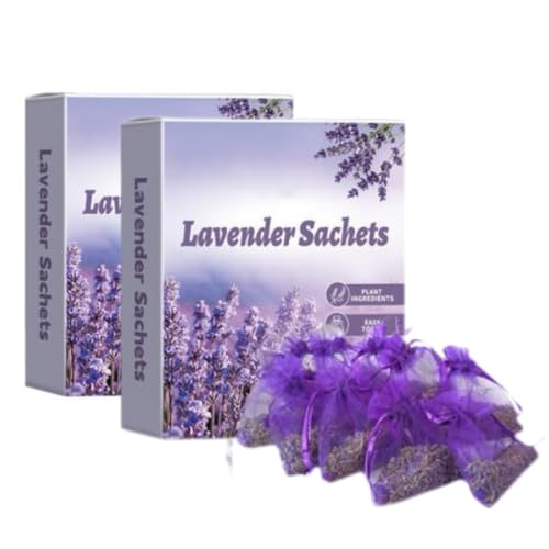 Bolsitas Lavanda, 20PCS Lavanda Seca Ambientar Armarios, Ambientador Armarios Bolsitas Lavandas Repelentes Polillas, Fragancia Duradera Antipolillas Lavandas Perfumadas Cajones