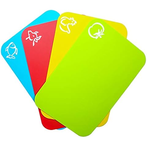 Carrollar Small Flexible Plastic Cutting Board Mats Cover