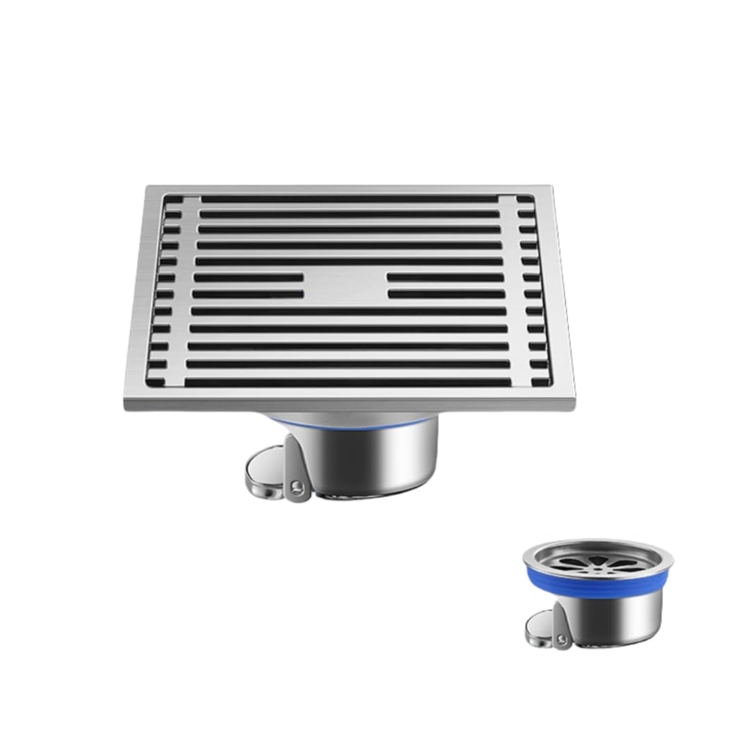 KJdxfhFH Bathroom floor drains, Bathroom Floor Drain Stainless Steel Bamboo Raft for(12x12mm Single Use,Stainless steel core)