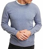 NAADAM The Original Cashmere Crewneck Sweater Suéter pulóver, Azul Medio, L para Hombre