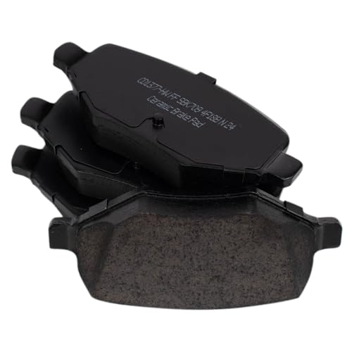 Image of TRQ Rear Brake Pad and Rotor Set Ceramic Rotors Calipers Compatible with 2011 Ford Explorer