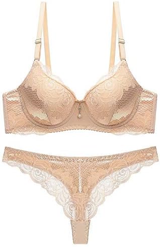 Amazon.com: OPNIUNIU Conjunto de sujetador sexy para mujer, conjunto de  ropa interior de encaje push up, lencería femenina, sujetador bragas  (color: beige, tamaño de la taza: 95B) : Ropa, Zapatos y Joyería