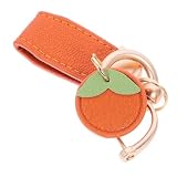 Lindo llavero colgante: hecho con cuero de pu, material metálico, este llavero colgante es práctico y excelente para un uso prolongado, llavero de bolso