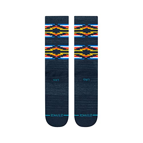 Stance Serape Dos Base Crew Socks (Small, Navy)3
