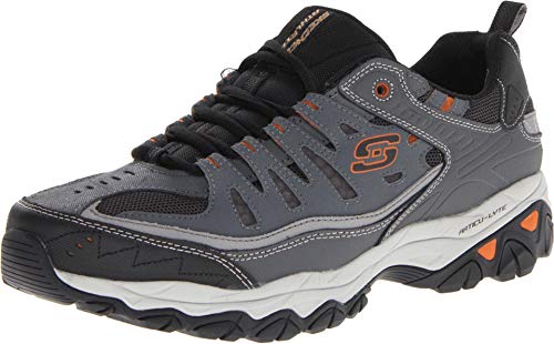Skechers Afterburn M. Fit amorti renforcé homme 46 chaussures grises contre fatigue