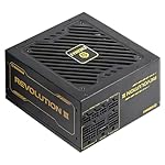 ENERMAX Revolution III 850 - Fully Modular PC Power Supply - 850 Watts - 80 Plus Gold - 600W 12V-2x6 Connector - 100% Japanese Capacitors - Sleeved Cables - 10 Year Warranty