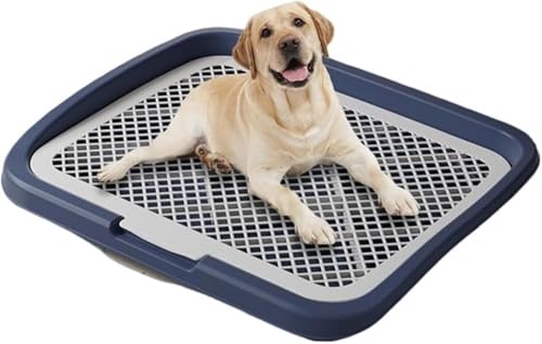 Zxyler 犬トイレ 大型犬用 グレー:平板ハイフェンス飛沫防止 犬用小便器 室内外汎用 清掃容易 高耐久性?