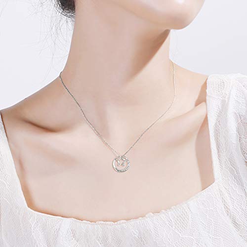 WINNICACA Sterling Silver Music Note Necklaces Created Opal Rose Necklace Gymnastics Jewelry Gifts for Women Teen Girls Dance Lovers Teacher3