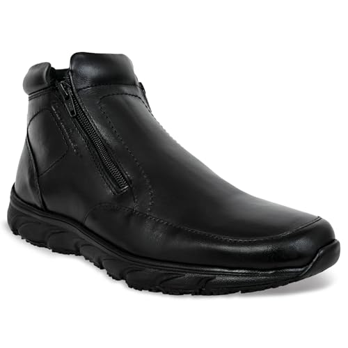 Allen Cooper Genuine Premium Leather Luxury Memory Foam High-Top ...