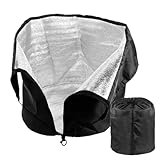 Cubiertas para plantas de protección contra la congelación, cubierta contra heladas para plantas de jardín, protector contra el viento con cremallera con cordón, para invernadero, cama elevada