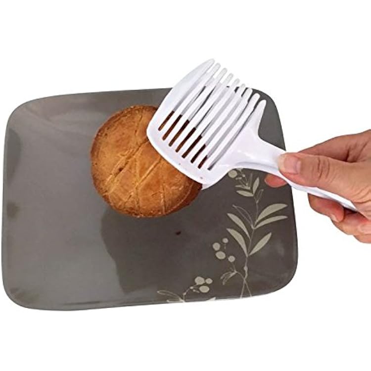 Emson Multi-Functional Handheld Round Fruit Slicer Kiwi Tomato Mushrooms Slicers Salad Slicer Fruit Vegetable Slicer Kitchen Tool in White